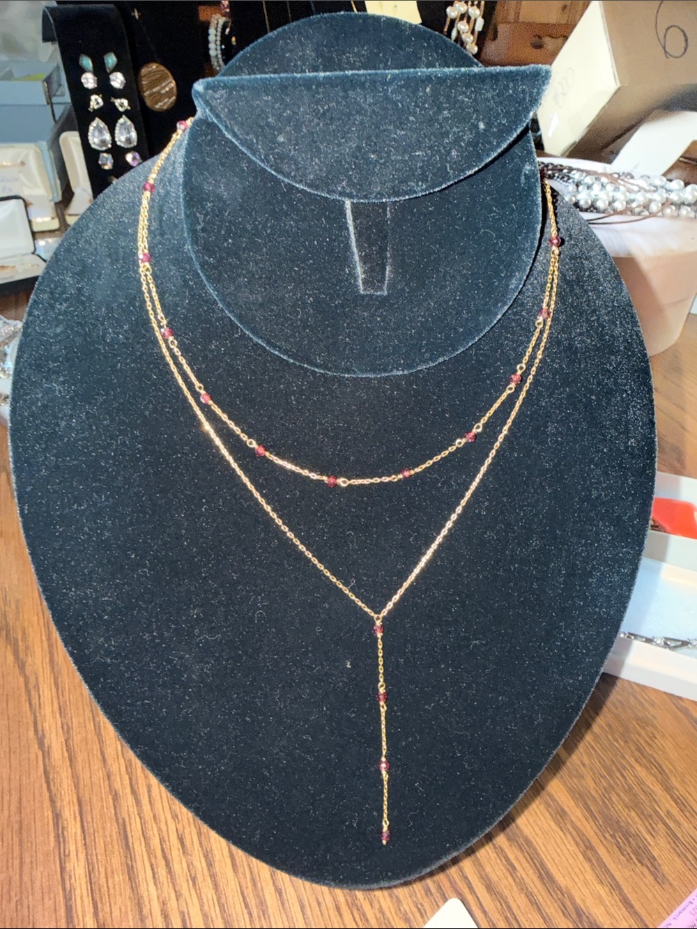 ♥️natural stone 925 YS India Rosary Necklace